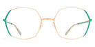 Mykita® MAJVI MYK MAJVI Champagne Gold/Jade Green 54 - Champagne Gold/Jade Green Eyeglasses