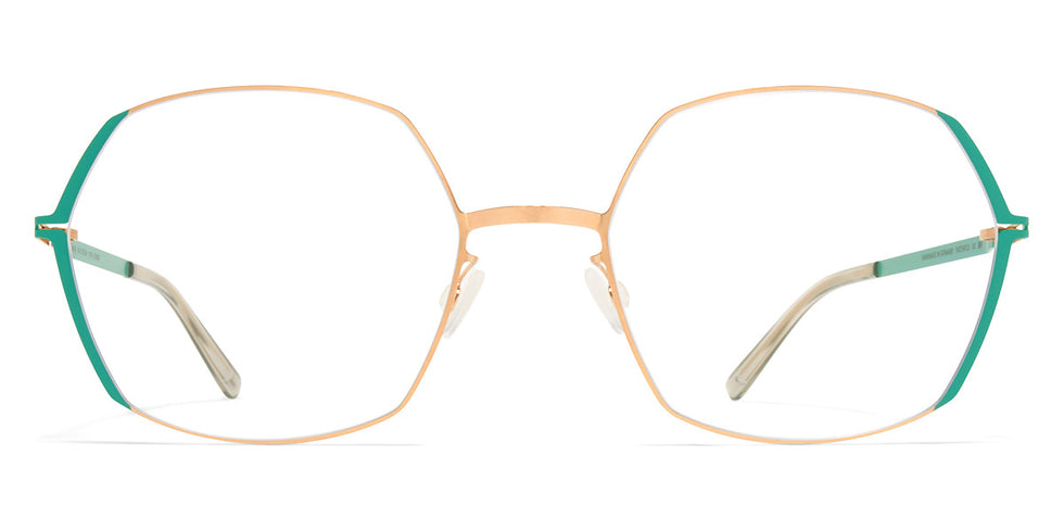 Mykita® MAJVI MYK MAJVI Champagne Gold/Jade Green 54 - Champagne Gold/Jade Green Eyeglasses