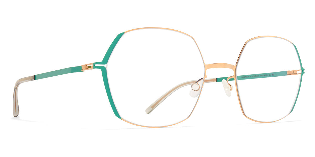 Mykita® MAJVI MYK MAJVI Champagne Gold/Jade Green 54 - Champagne Gold/Jade Green Eyeglasses