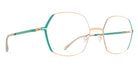 Mykita® MAJVI MYK MAJVI Champagne Gold/Jade Green 54 - Champagne Gold/Jade Green Eyeglasses