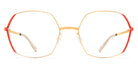 Mykita® MAJVI MYK MAJVI Glossy Gold/Daylily Orange 54 - Glossy Gold/Daylily Orange Eyeglasses