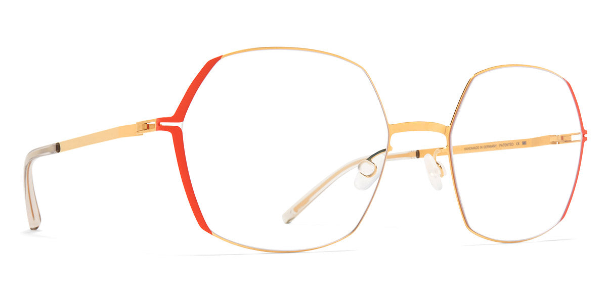 Mykita® MAJVI MYK MAJVI Glossy Gold/Daylily Orange 54 - Glossy Gold/Daylily Orange Eyeglasses