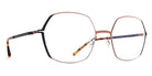 Mykita® MAJVI MYK MAJVI Shiny Copper/Black 54 - Shiny Copper/Black Eyeglasses