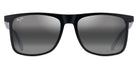 Maui Jim® Makamae MAU Makamae 619-02 56 - Black/Matte / Neutral Grey Sunglasses