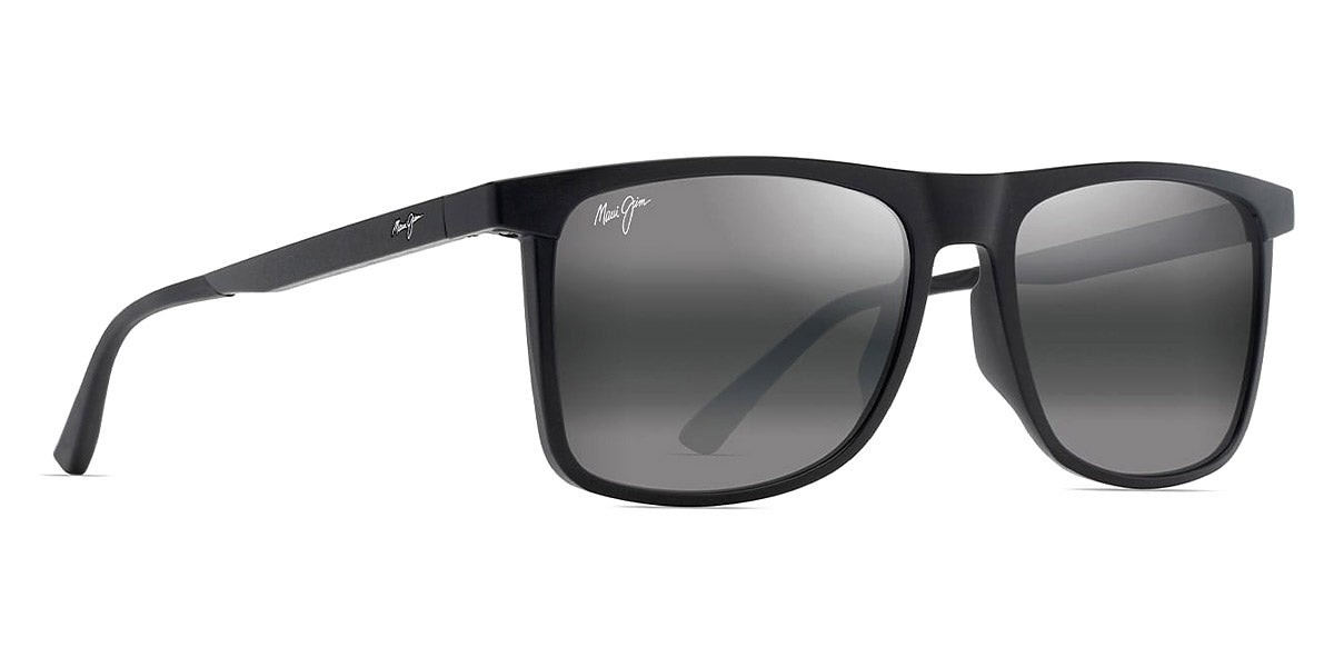 Maui Jim® Makamae MAU Makamae 619-02 56 - Black/Matte / Neutral Grey Sunglasses
