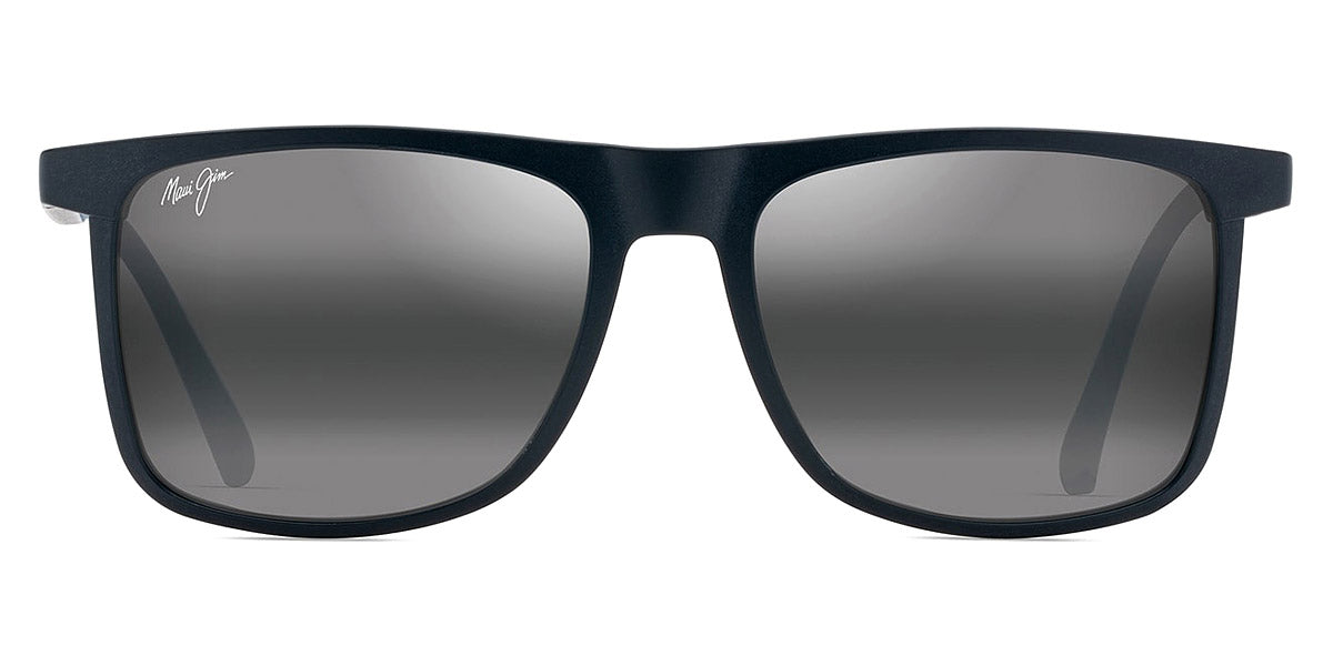 Maui Jim® Makamae MAU Makamae 619-03 56 - Blue/Matte / Neutral Grey Sunglasses
