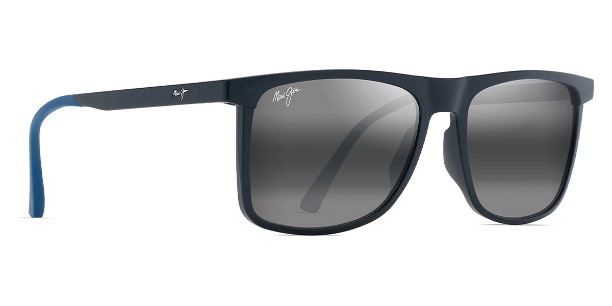 Maui Jim® Makamae MAU Makamae 619-03 56 - Blue/Matte / Neutral Grey Sunglasses