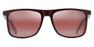 Maui Jim® Makamae MAU Makamae R619-04 56 - Burgundy/Matte / Maui Rose Sunglasses