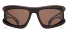 Mykita® MARFA MYK MARFA MD22 Ebony Brown / Cedar Brown Shield 70 - MD22 Ebony Brown / Cedar Brown Shield Sunglasses