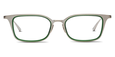 SALT.® MASON-V SAL MASON-V STAS 50 - Steel/Antique Silver with Evergreen Inserts Eyeglasses