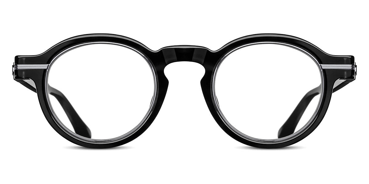 Matsuda® M2050 MTD M2050 Black Stripe/Brushed Silver 46 - Black Stripe/Brushed Silver Eyeglasses