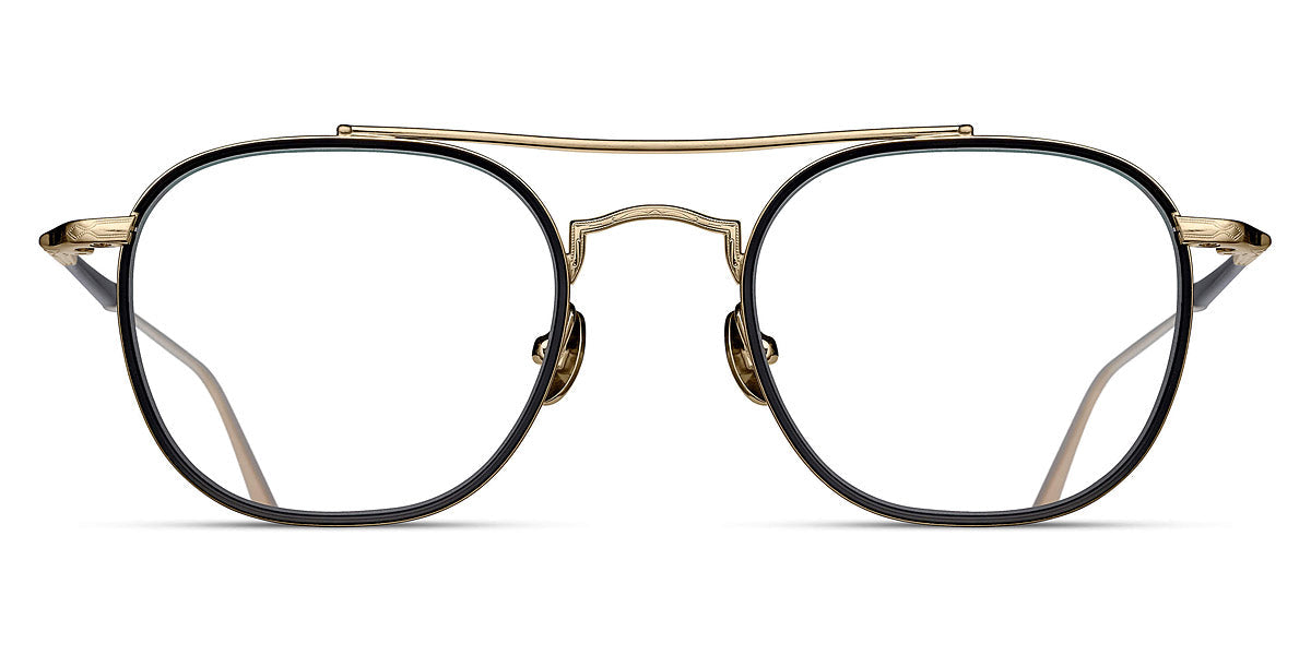 Matsuda® M3077 OPH MTD M3077 MATTE BLACK 49 - Matte Black / Brushed Gold Eyeglasses