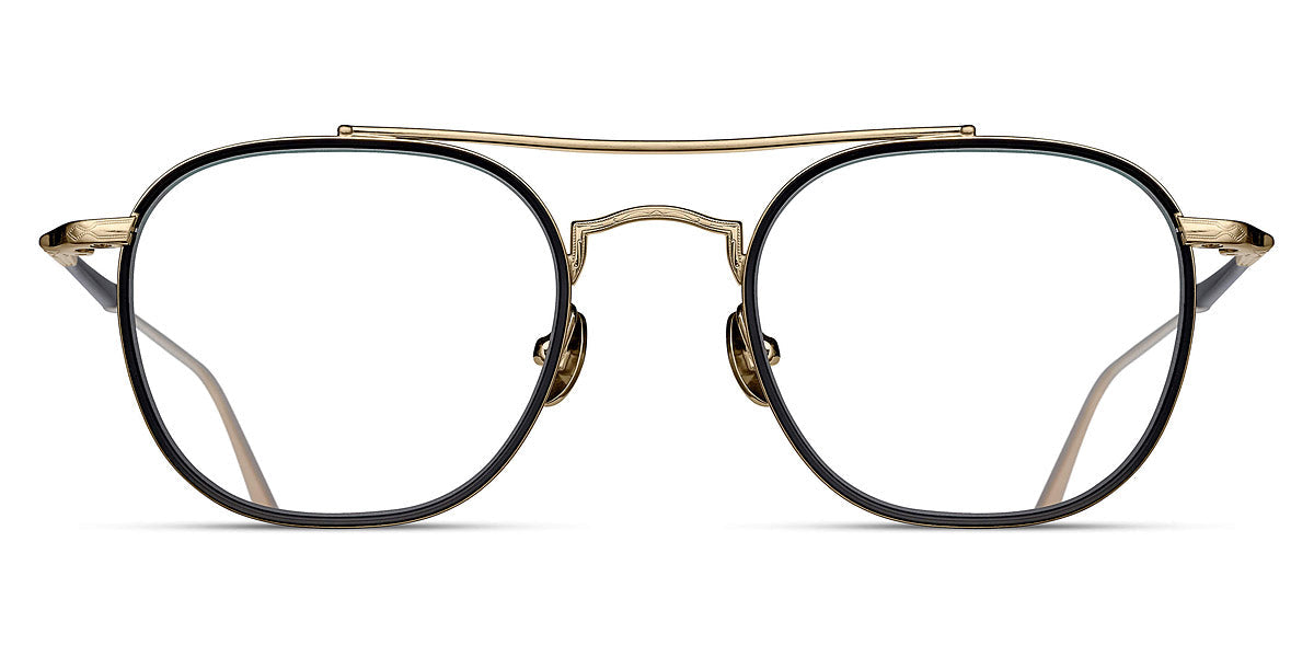 Matsuda® M3077 OPH MTD M3077 MATTE BLACK 49 - Matte Black / Brushed Gold Eyeglasses