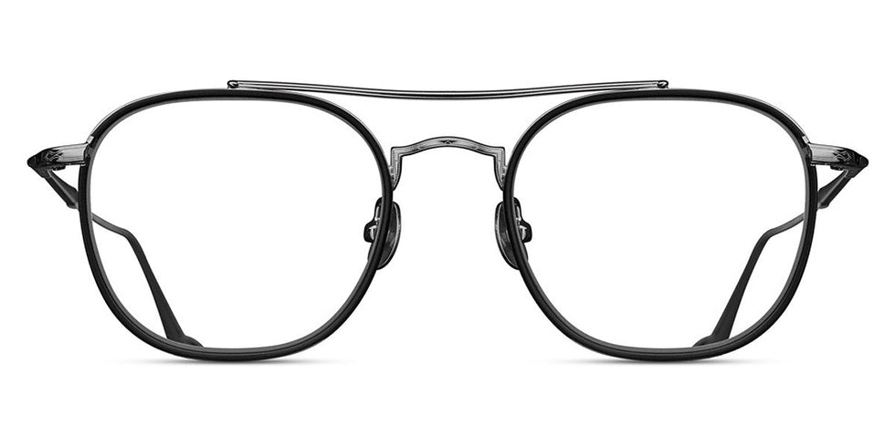 Matsuda® M3077 OPH MTD M3077 MATTE GREY CRYSTAL 49 - Matte Grey Crystal / Brushed Silver Eyeglasses