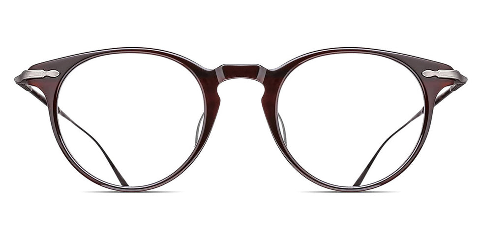 Matsuda® M2056 MTD M2056 Demi Brown Navy/Antique Silver 47 - Demi Brown Navy / Antique Silver Eyeglasses