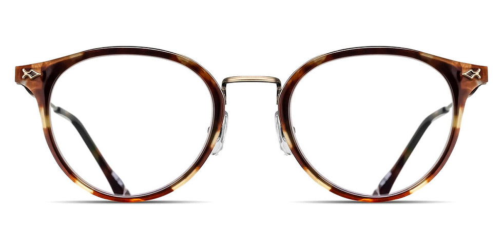 Matsuda® M3114 MTD M3114 Antique Gold/Brown 50 - Antique Gold / Brown Eyeglasses