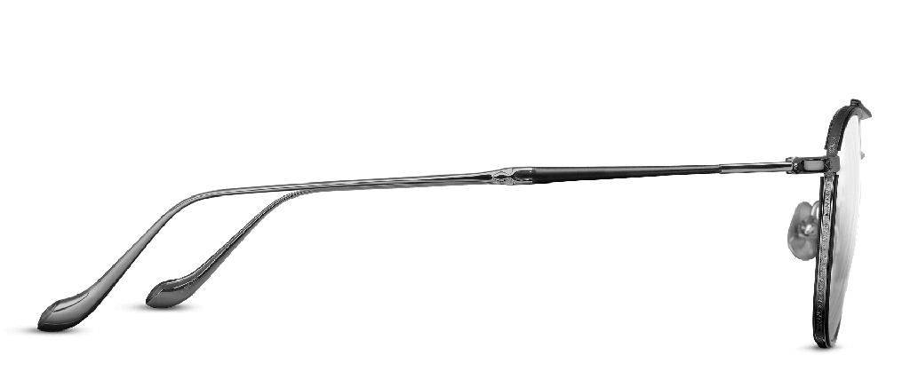 Matsuda® M3077 OPH MTD M3077 MATTE BLACK 49 - Matte Black / Ruthenium Eyeglasses