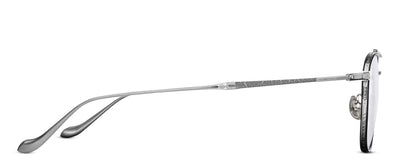 Matsuda® M3077 OPH MTD M3077 MATTE GREY CRYSTAL 49 - Matte Grey Crystal / Brushed Silver Eyeglasses