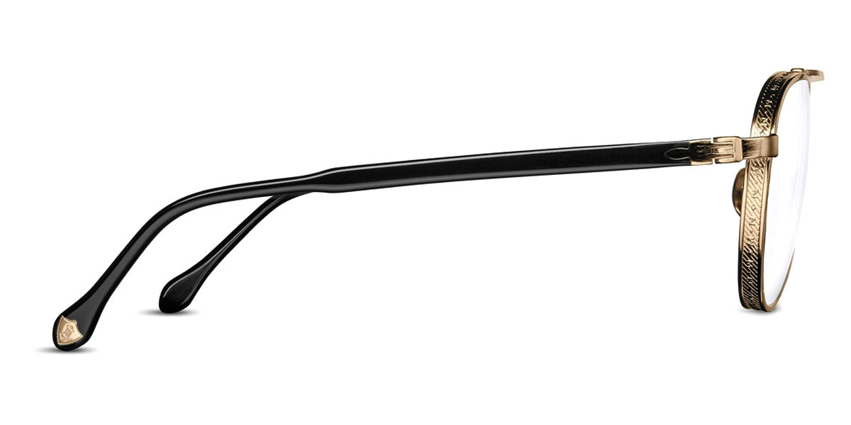 Matsuda® M3116 MTD Brushed Gold/Black 54 - Brushed Gold / Black Eyeglasses