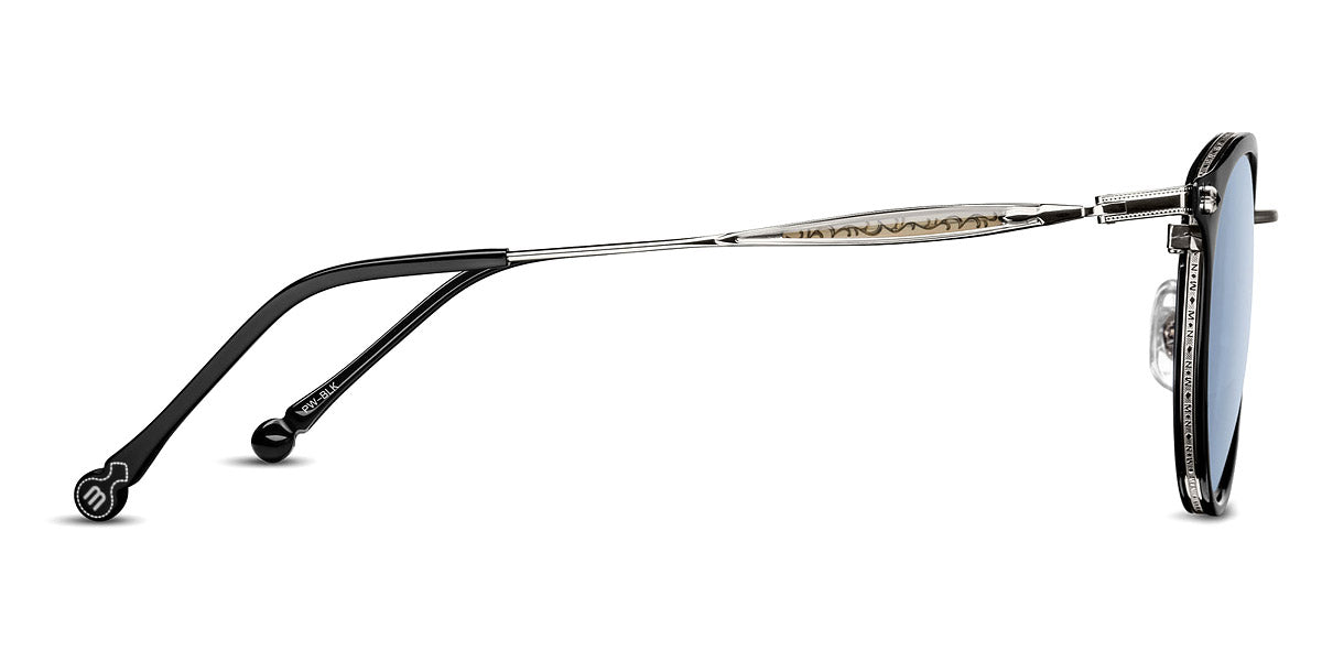 Matsuda® M3114 MTD M3114 Palladium White/Black/Demo 50 - Palladium White/Black / Demo Sunglasses