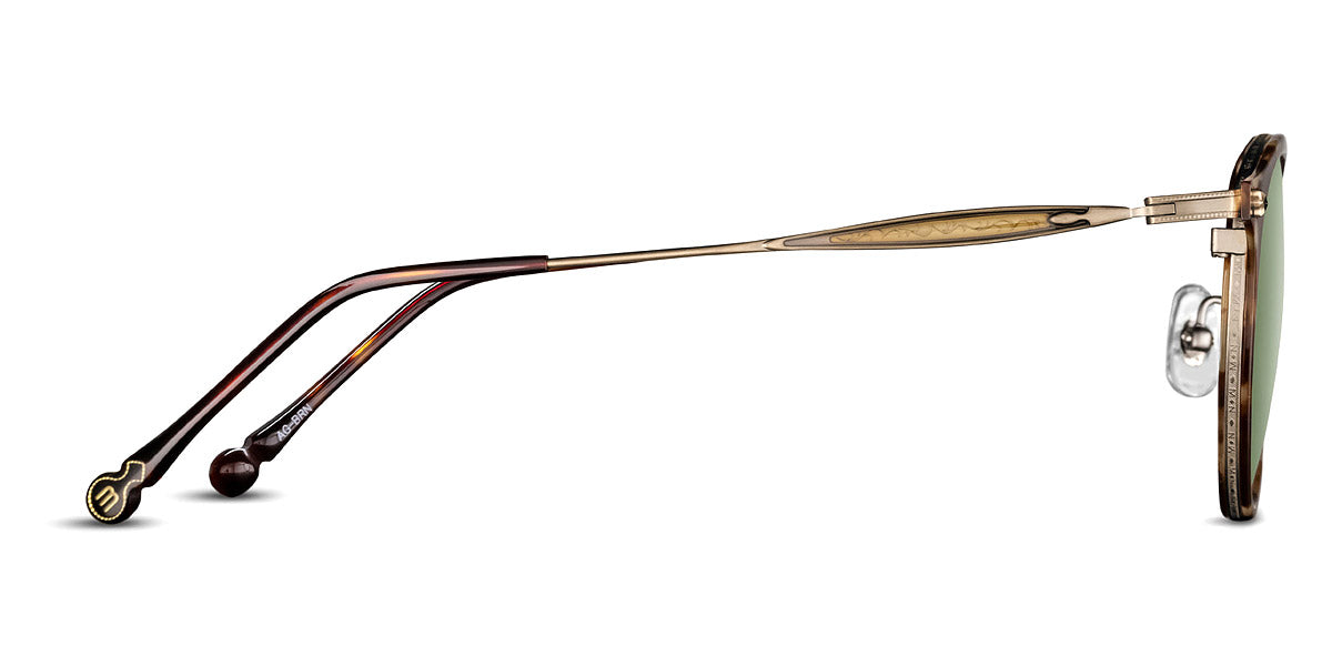 Matsuda® M3114 MTD M3114 Antique Gold/Brown/Demo 50 - Antique Gold/Brown / Demo Sunglasses