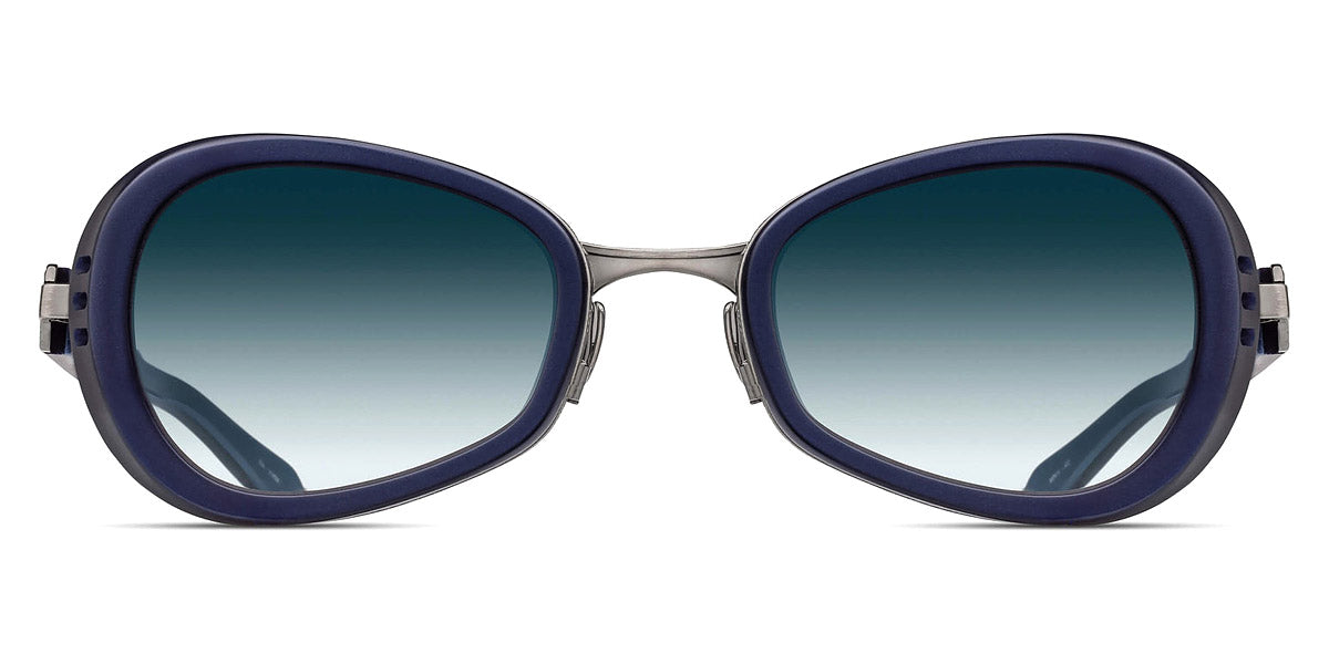 Matsuda® 10616H MTD 10616H Matte Navy/Antique Silver/Blue Gradient 49 - Matte Navy/Antique Silver / Blue Gradient Sunglasses