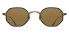 Matsuda® M3086-I MTD M3086-I Antique Gold/Bottle Green 45 - Antique Gold / Bottle Green Sunglasses