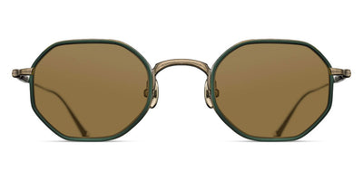 Matsuda® M3086-I MTD M3086-I Antique Gold/Bottle Green 45 - Antique Gold / Bottle Green Sunglasses