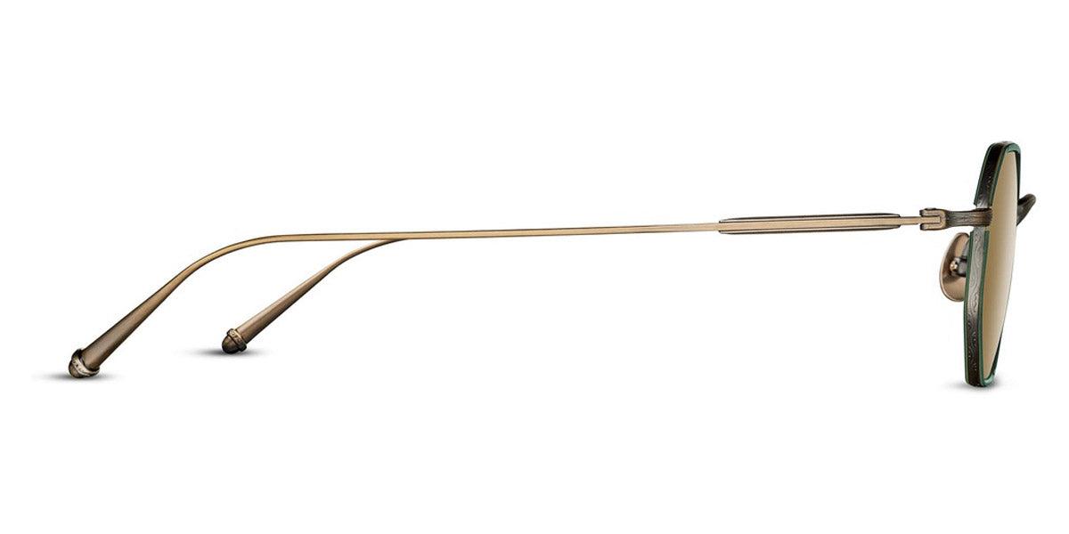 Matsuda® M3086-I MTD M3086-I Antique Gold/Bottle Green 45 - Antique Gold / Bottle Green Sunglasses