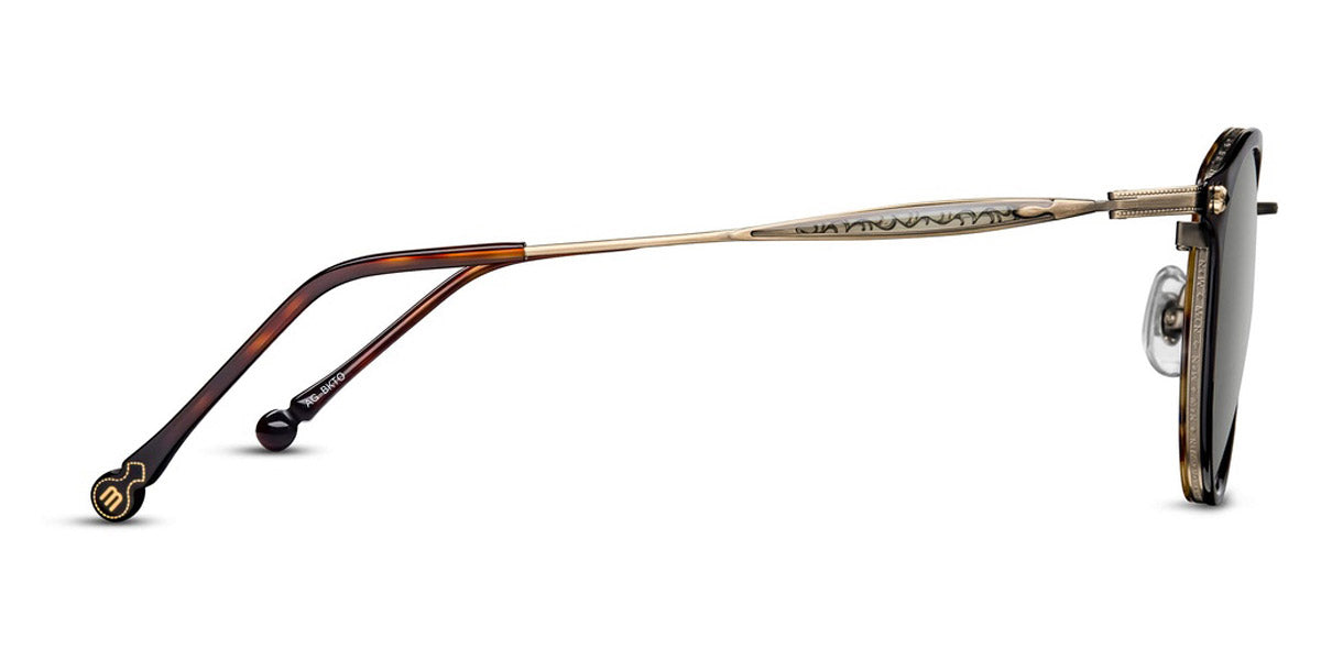 Matsuda® M3114 MTD M3114 Antique Gold/Black Tortoise / Gray 50 - Antique Gold/Black Tortoise Sunglasses