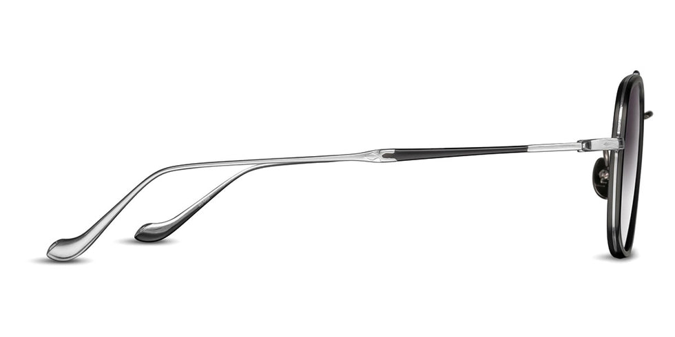 Matsuda® M3123 MTD M3123 Brushed Silver/Matte Black/Grey Gradient 55 - Brushed Silver/Matte Black / Grey Gradient Sunglasses