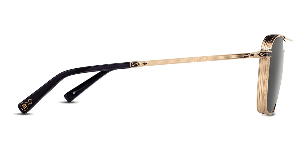 Matsuda® M3135 MTD M3135 Brushed Gold/Grey 56 - Brushed Gold/Grey Sunglasses