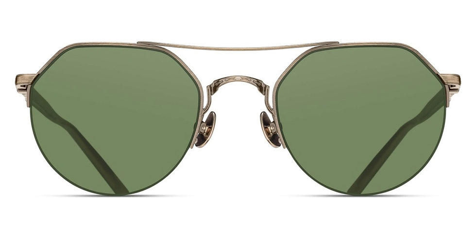 Matsuda® M3141 MTD M3141 Antique Gold/Sage Green 50 - Antique Gold/Sage Green Sunglasses