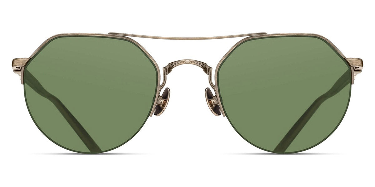Matsuda® M3141 MTD M3141 Antique Gold/Sage Green 50 - Antique Gold/Sage Green Sunglasses