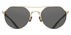 Matsuda® M3141 MTD M3141 Brushed Gold/Grey 50 - Brushed Gold/Grey Sunglasses