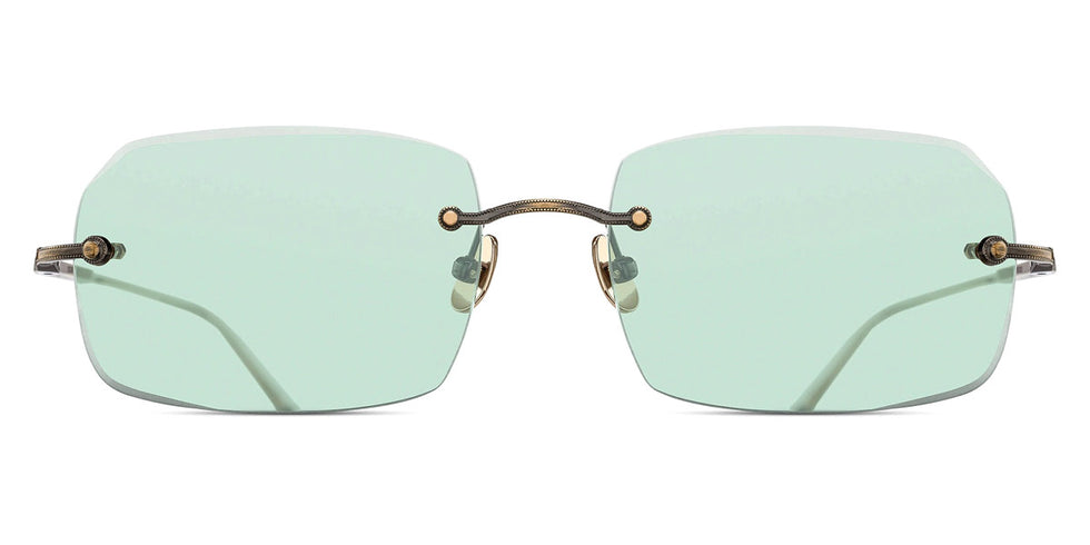Matsuda® M5004 MTD M5004 Antique Gold - Antique Gold - Café Green Sunglasses