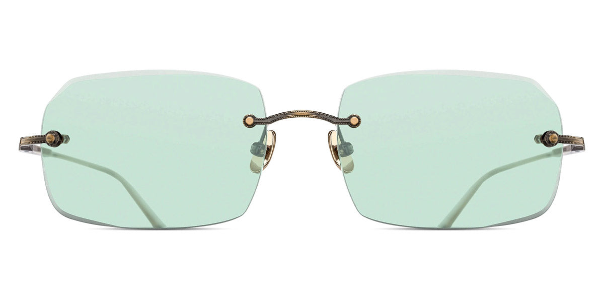Matsuda® M5004 MTD M5004 Antique Gold - Antique Gold - Café Green Sunglasses