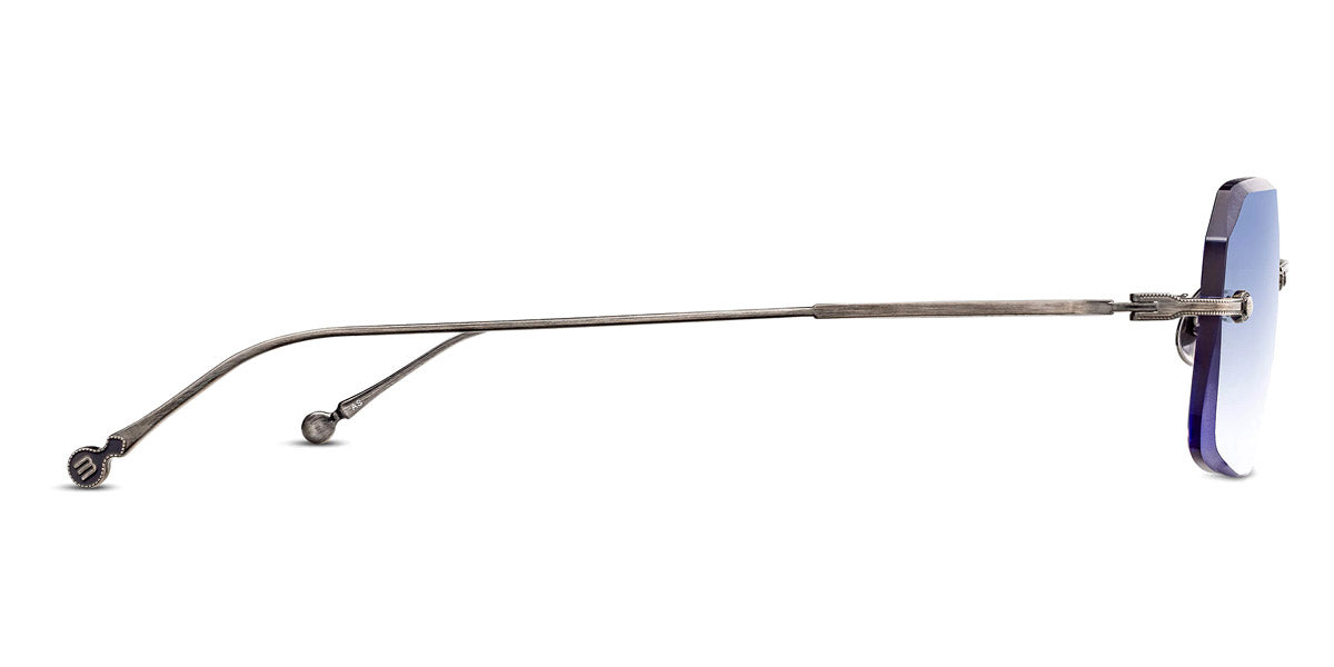 Matsuda® M5004 MTD M5004 Antique Silver  - Antique Silver - Café Blue Gradient Sunglasses