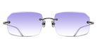 Matsuda® M5004 MTD M5004 Antique Silver  - Antique Silver - Café Blue Gradient Sunglasses