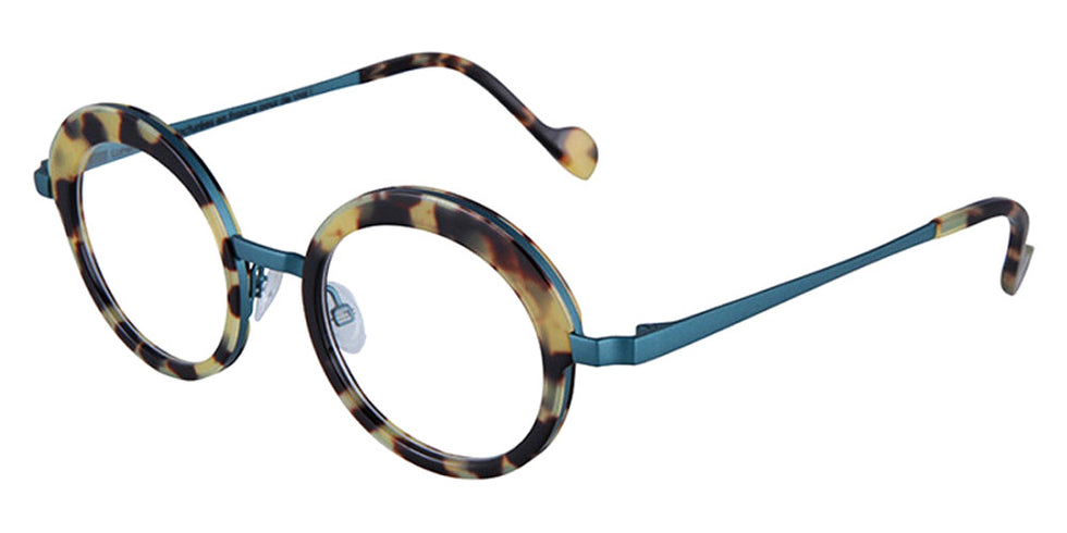 NaoNed® Melenn NAO Melenn 66B 46 - 66B Havana Tortoiseshell/Matt Pacific Green Eyeglasses