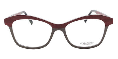 Gold & Wood® MELISSA G&W MELISSA 40 51 - 40 - Burgundy Bolivar/Grey Bird's Eye Maple/Grey Bolivar/Red Bird's Eye Maple Eyeglasses