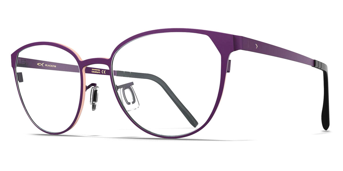 Blackfin® MELROSE BLF Melrose 1822 52 - Night Purple/Antique Light Pink Eyeglasses