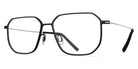 Blackfin® MENDOCINO BLF Mendocino 1852 54 - Blackfin Black/Satin Silver Eyeglasses