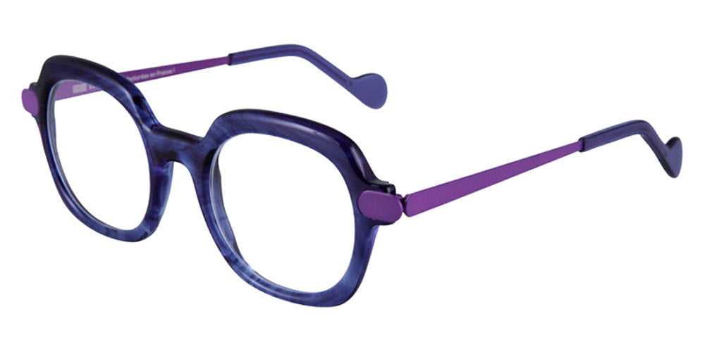 NaoNed® Min Aour NAO Min Aour 74BL 48 - 74BL Transparent Blue/Hocco Violet Eyeglasses