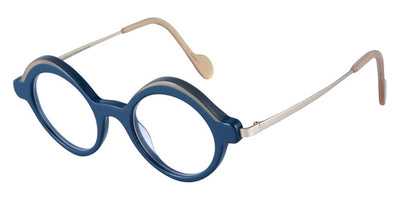 NaoNed® Minaoued NAO Minaoued 14003 43 - Solid Ink Blue and Transparent Gold / Sand Eyeglasses