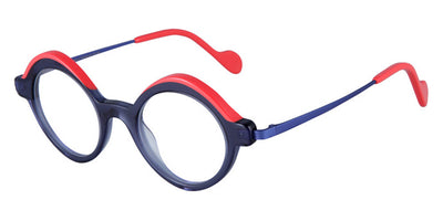 NaoNed® Minaoued NAO Minaoued 53001 43 - Transparent Blue and Solid Coral / Matte Ultramarine Blue Eyeglasses
