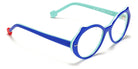 Sabine Be® Mini Be Cat'S SB Mini Be Cat'S 168 48 - Shiny Translucent Blue Majorelle / White / Shiny Turquoise Eyeglasses