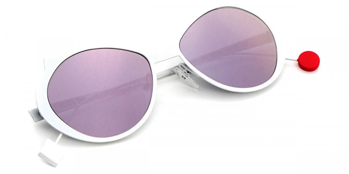 Sabine Be® Mini Be Cat'S Slim Sun - Satin White Sunglasses
