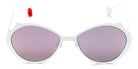 Sabine Be® Mini Be Cat'S Slim Sun - Satin White Sunglasses