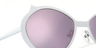 Sabine Be® Mini Be Cat'S Slim Sun - Satin White Sunglasses